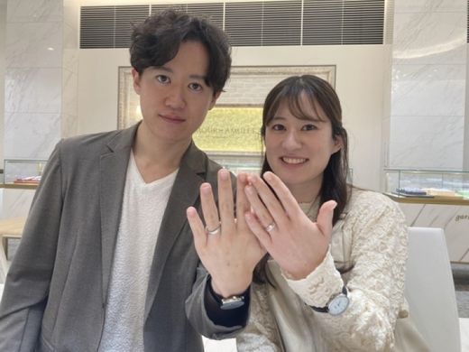 滋賀県大津市｜鍛造ブランド「FISCHER」と「パイロットブライダル」の結婚指輪をご成約頂きました