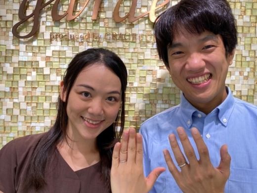 神戸市東灘区｜Milk&Strawberryの結婚指輪をご成約頂きました
