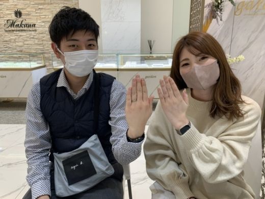 奈良県奈良市｜YUKAHOJO（ユカホウジョウ）の結婚指輪をご成約いただきました