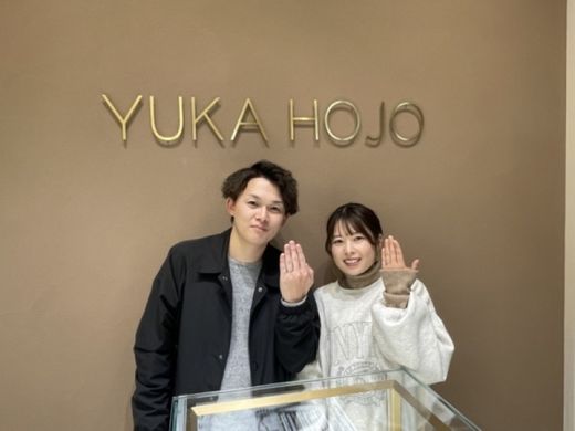 滋賀県近江八幡市 ユカホウジョウの結婚指輪をご成約頂きました