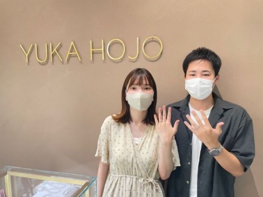 滋賀県近江八幡市 ユカホウジョウの婚約指輪・結婚指輪をご成約いただきました