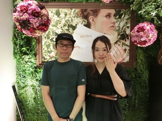 すごく気に入った指輪を買えました