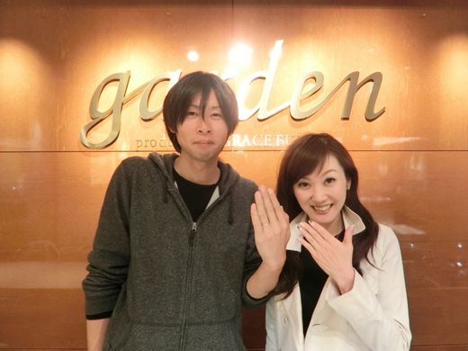 楽しく指輪選びができました!!