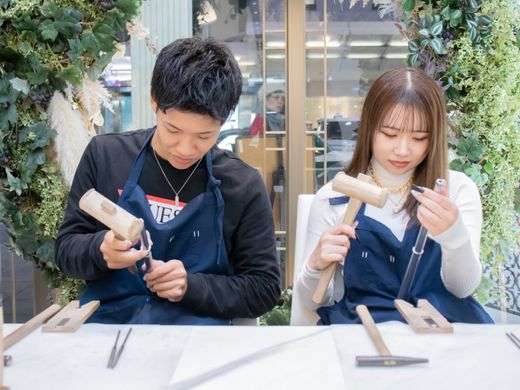 京都 手作りペアリング【指輪】を作成頂きました