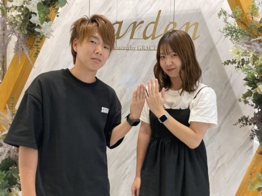 大阪府八尾市｜手作りバングル作成時にご結婚指輪プリートもご成約いただきました