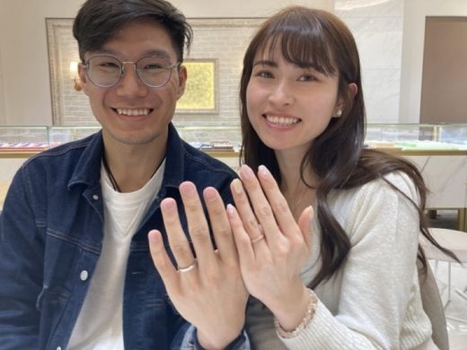 香港｜アンティーク調がオシャレな「YUKAHOJO」の結婚指輪をご成約頂きました