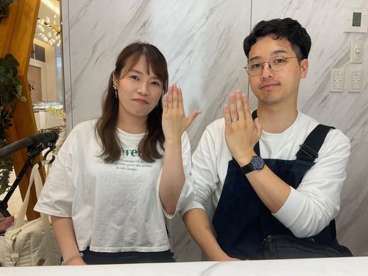 京都府亀岡市　ドイツの鍛造ブランド フィッシャーの結婚指輪をご成約頂きました