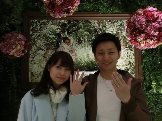 満足のいく指輪を選ぶことができました