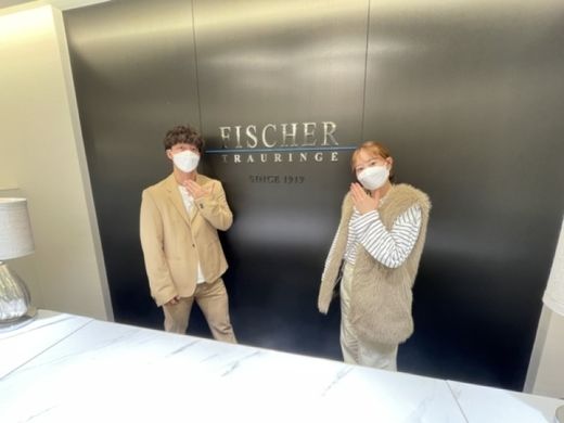 滋賀県栗東市 アイデアルダイヤモンドの婚約指輪・鍛造製法フィッシャーの結婚指輪をご成約頂きました