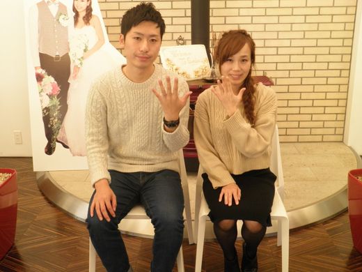 ♡店内の暖炉の前で♡