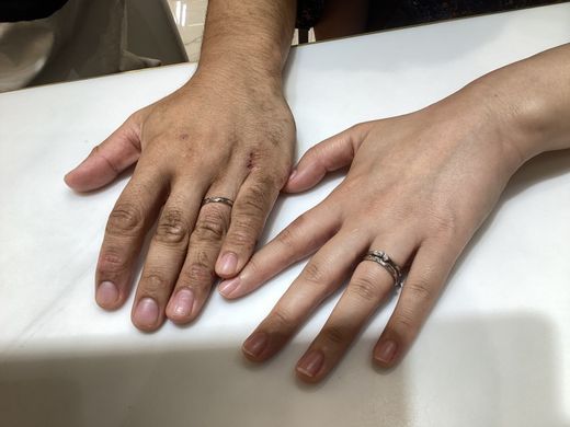 京都府亀岡市・南丹市 ディズニーコレクションからシンデレラの結婚指輪をご成約頂きました