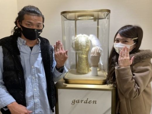滋賀県草津市 ハワイアンジュエリーのマイレの結婚指輪をご成約いただきました