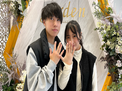 京都市上京区｜思い出作りにぴったりな2人だけの手作りリングを作成頂きました