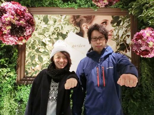 ♡納品時の素敵な笑顔とナイスポーズのお二人様♡