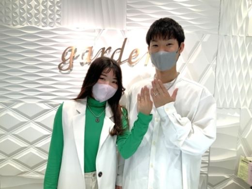 神戸市｜YUKA HOJOの結婚指輪をご成約頂きました。