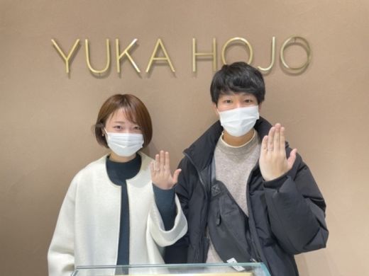 京都府舞鶴市 ユカホウジョウの婚約指輪・結婚指輪をご成約いただきました