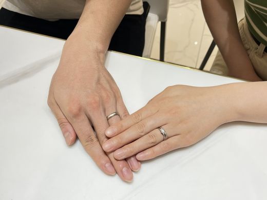 滋賀県草津市｜世界の技術を誇るマイスターの結婚指輪をご成約いただきました
