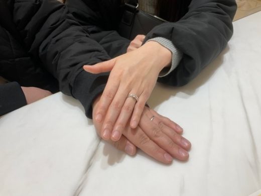 滋賀県大津市 アイデアルダイヤとロゼットの婚約指輪・結婚指輪をご成約頂きました