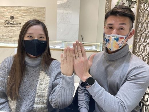 滋賀県大津市・彦根市｜お仕事中でも安心して着けることができる鍛造ブランド「FISCHER」の結婚指輪をご成約頂きました