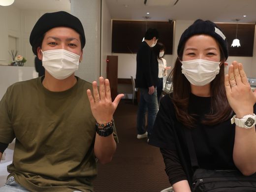 大阪吹田市│LapageとPilot Bridalの結婚指輪をご成約頂きました