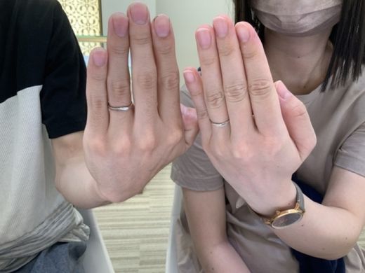 兵庫県西宮市｜Coffret Couleurの結婚指輪をご成約頂きました
