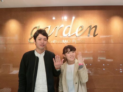 親身になって指輪を選んで頂きました!!