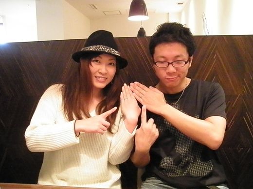 ♡笑いの絶えないリング選びでした♡