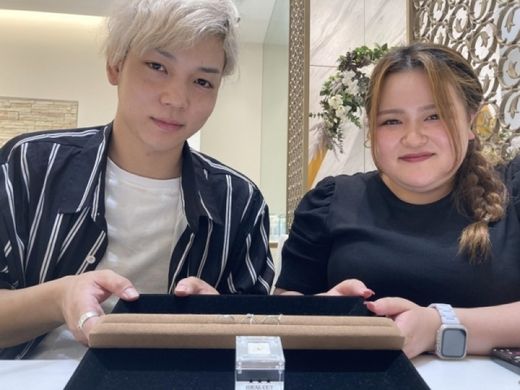 京都府向日市｜品質のいいIDEALの婚約指輪・ドイツ鍛造ブランドFISCHERの結婚指輪をご成約頂きました