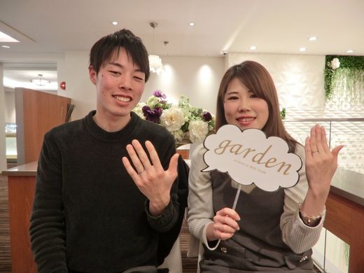 楽しく指輪を選べました。