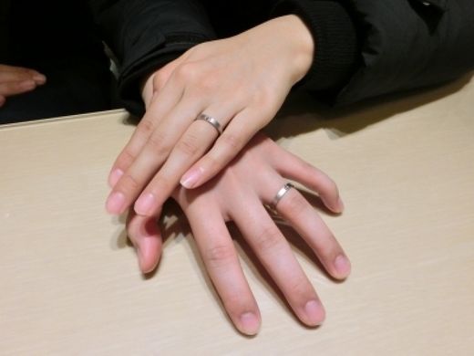 指輪選びも楽しくできました。