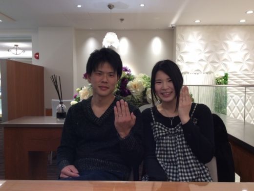 お気に入りの結婚指輪になりました！
