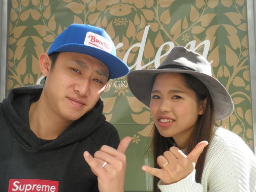 ♡外のテラスで♡