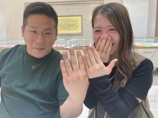大阪枚方市・京都市右京区｜Pt999鍛造ブランド「RosettE SP」の結婚指輪をご成約いただきました