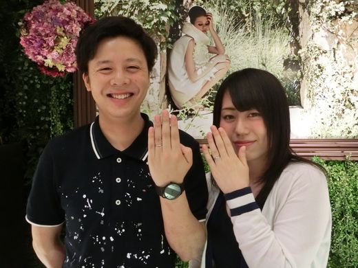 楽しく指輪を選ぶことができました