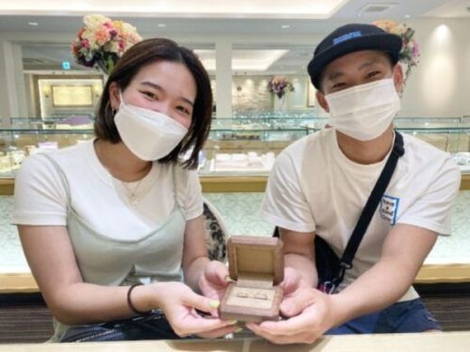 高砂市「Makana」の結婚指輪をご成約頂きました