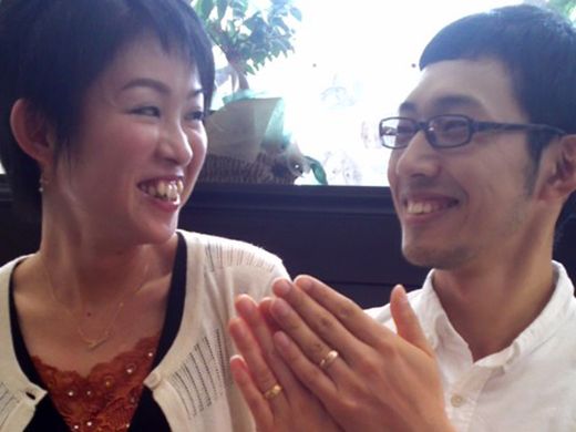 他にないデザインで世界に１組だけのリング