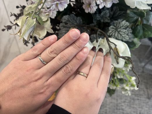 大阪枚方市・ハワイアンジュエリー マカナの結婚指輪をご成約頂きました＜2色コンビ＞