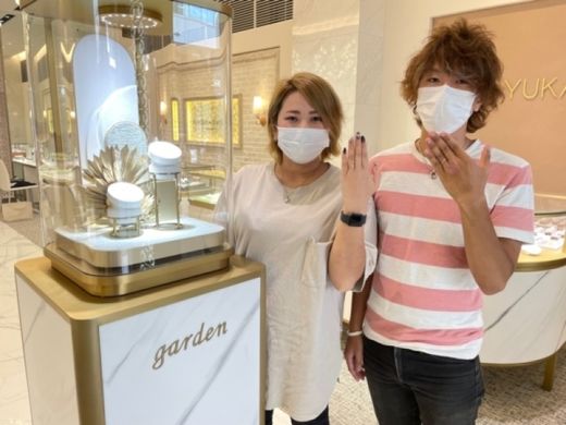 京都市南区 ハワイアンジュエリーマカナの結婚指輪をご成約いただきました