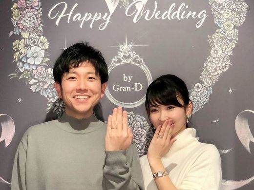 プロポーズ大作戦！からカスタムした婚約指輪と結婚指輪♪