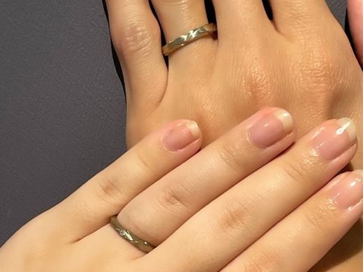 表面加工を変えてふたりらしさを表現♪