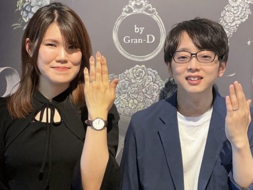フルオーダーでふたりだけの結婚指輪♪