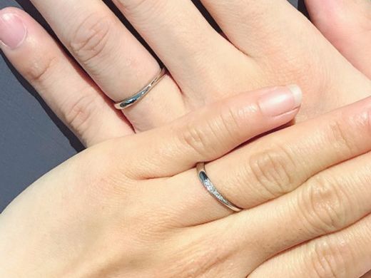 せーの！で選んだ指輪は同じデザインのリング♪