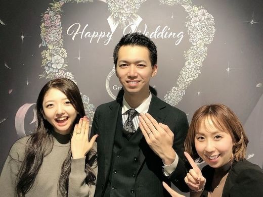 ふたりが大切に想うリングを♪