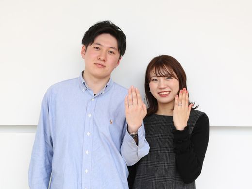 重ね着けも考えたこだわりの結婚指輪
