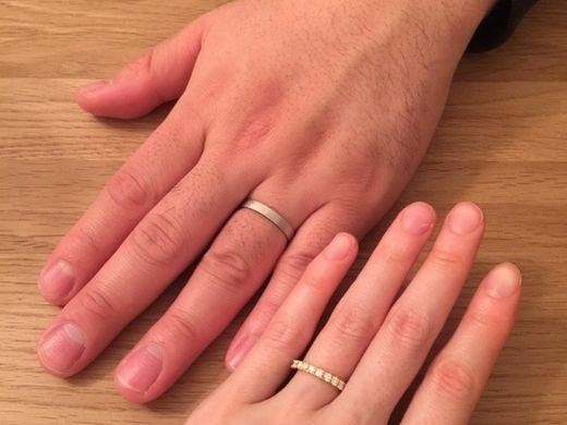 年齢を重ねた手とも馴染む 良い指輪が購入できました