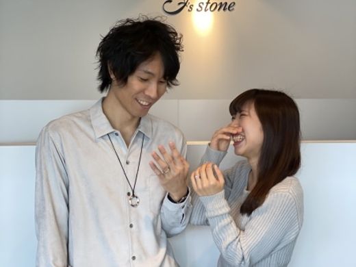 二人で楽しみながら最高の指輪を作ることができました！