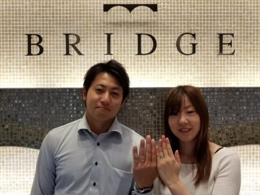 BRIDGEの一輪の薔薇・まろぎのセットリング