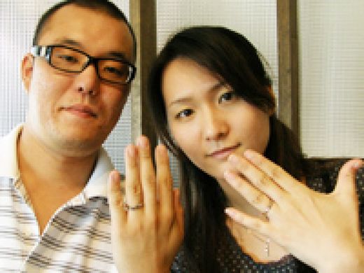 MariageのエンゲージリングとLUCIEのマリッジリング