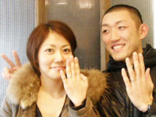 ルシエの婚約指輪と俄の結婚指輪