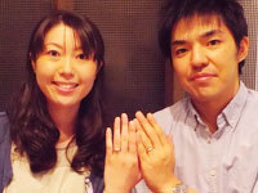 エンゲージリングとの重ね着け♪